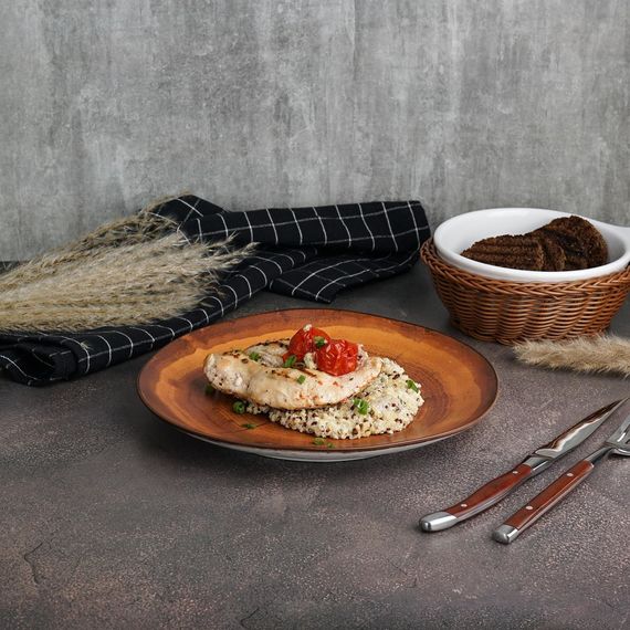 Тарелка d=23 см, фарфор, cерия  WOOD-FUSION, P.L. Proff Cuisine