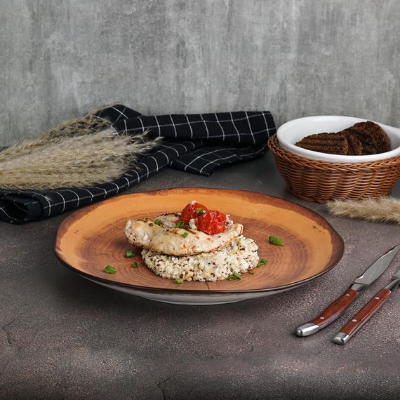 Тарелка d=27 см, фарфор, cерия  WOOD-FUSION, P.L. Proff Cuisine
