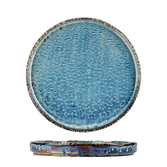 Тарелка с бортом d=20,5см, h=2,46см, 500 мл, фарфор,серия "Aqua Blue", P.L. Proff Cuisine