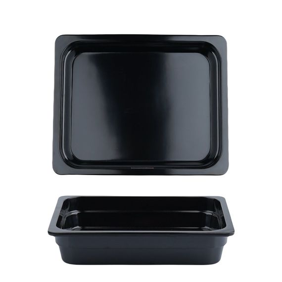 Гастроемкость меламиновая, черная 1/2-h 6.5см, P.L. Proff Cuisine