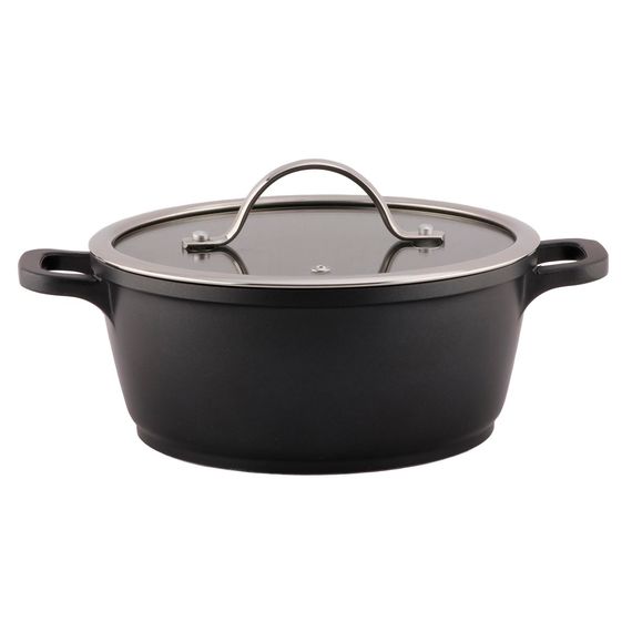 Кастрюля с крышкой (2,3л.) 20*8.5 см,индукция,ал.с антипригарным покрытием,литая, P.L. Proff Cuisine