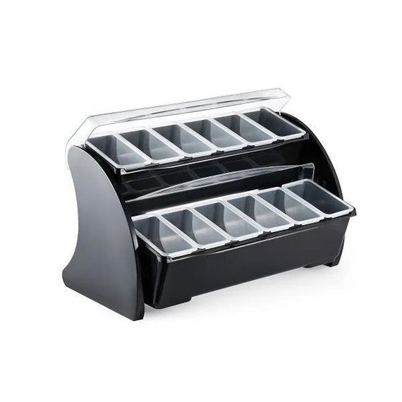 Контейнер для фруктов,специй,украшений,2-х ярусный,12 отделений,пластиковый корпус, P.L. Proff Cuisine