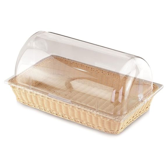 Корзина для хлеба и выкладки 52*32 см h9,5 см с откидной Roll-top крышкой ротанг, P.L. Proff Cuisine