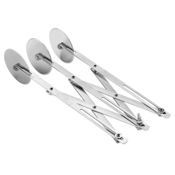 Нож роликовый для теста раздвижной, 3 лезвия, нержавейка, P.L. Proff Cuisine