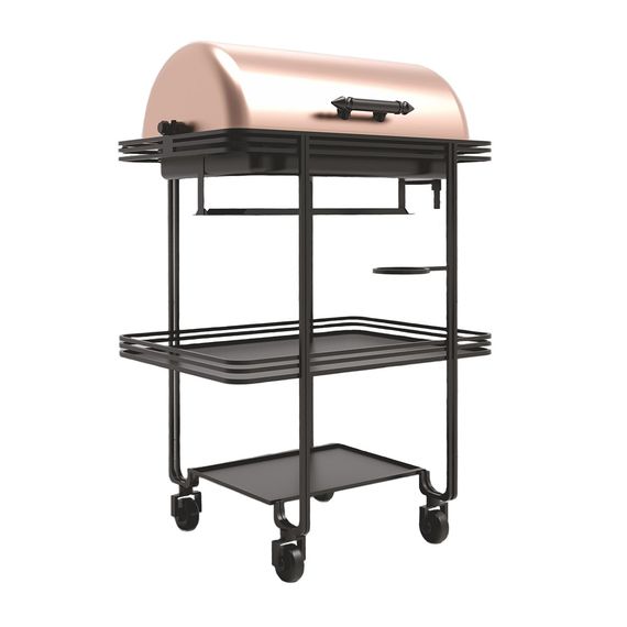 Станция с мармитом,на колесиках,медное напыление 69*60*104 см, P.L. Proff Cuisine
