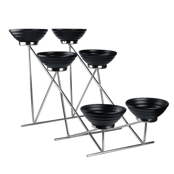 Стойка металлическая для выкладки + шесть салатников,66*40*44 см, P.L. Proff Cuisine