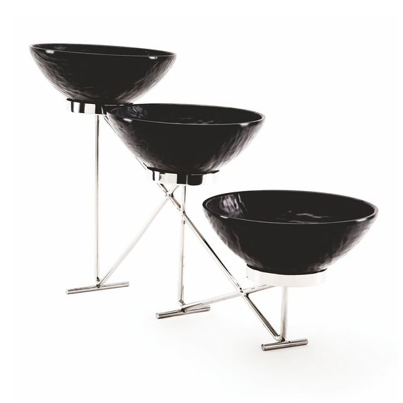 Стойка металлическая для выкладки + три салатника ( 1.1k), 65*12*33 см, P.L. Proff Cuisine