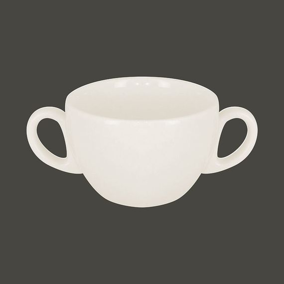 Бульонница с двумя ручками RAK Porcelain Barista 280 мл, h 6,3 см