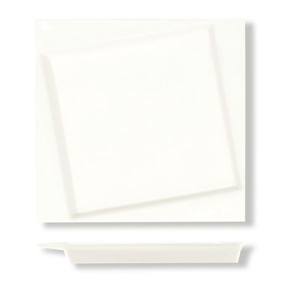 Тарелка квадратная со смещенным дном 20,8*20,8 см, P.L. Proff Cuisine