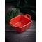 Соусник квадратный с 2-мя ручками 7х10 см h 4.2 см, Seasons Красный, Porland